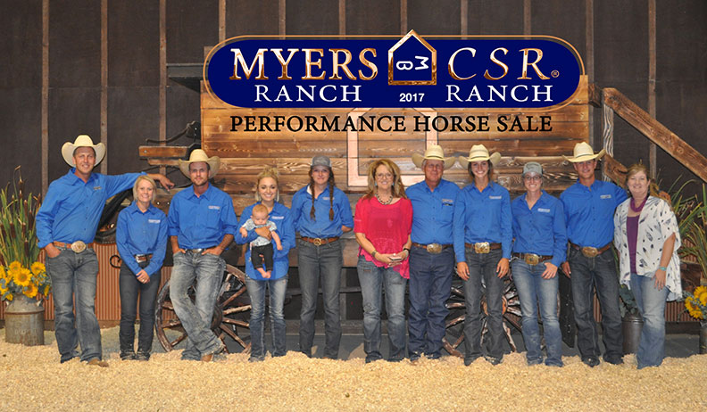 2017 Myers Performance Horses Sale Results